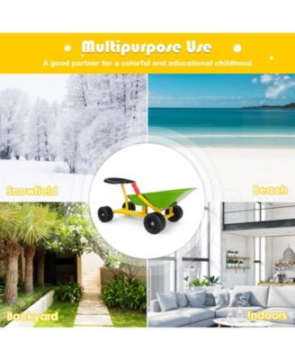 8 Inch Heavy Duty Kids Ride-on Sand Dumper with 4 Wheels