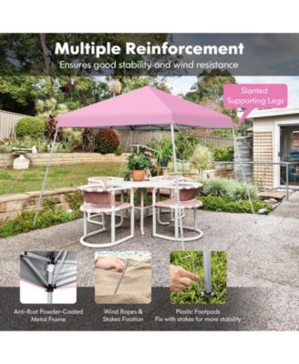 10 x 10 Feet Outdoor Instant Pop-up Canopy with Carrying Bag