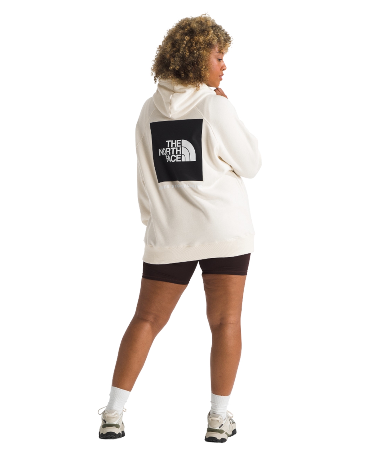 THE NORTH FACE PLUS SIZE BOX LONG-SLEEVE LOGO HOODIE 