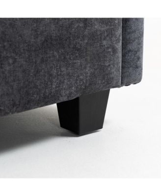 Streamdale 111.42x32.28" 3-Seater Chenille Sofa - Comfy, Cloud-Soft, with Side Pocket