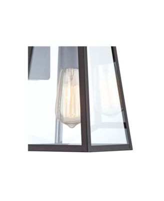 Arrington Modern Outdoor Wall Lights Fixtures Set of 2 Mystic Black 10 3/4" Clear Glass for Exterior Barn Deck House Porch Yard Patio