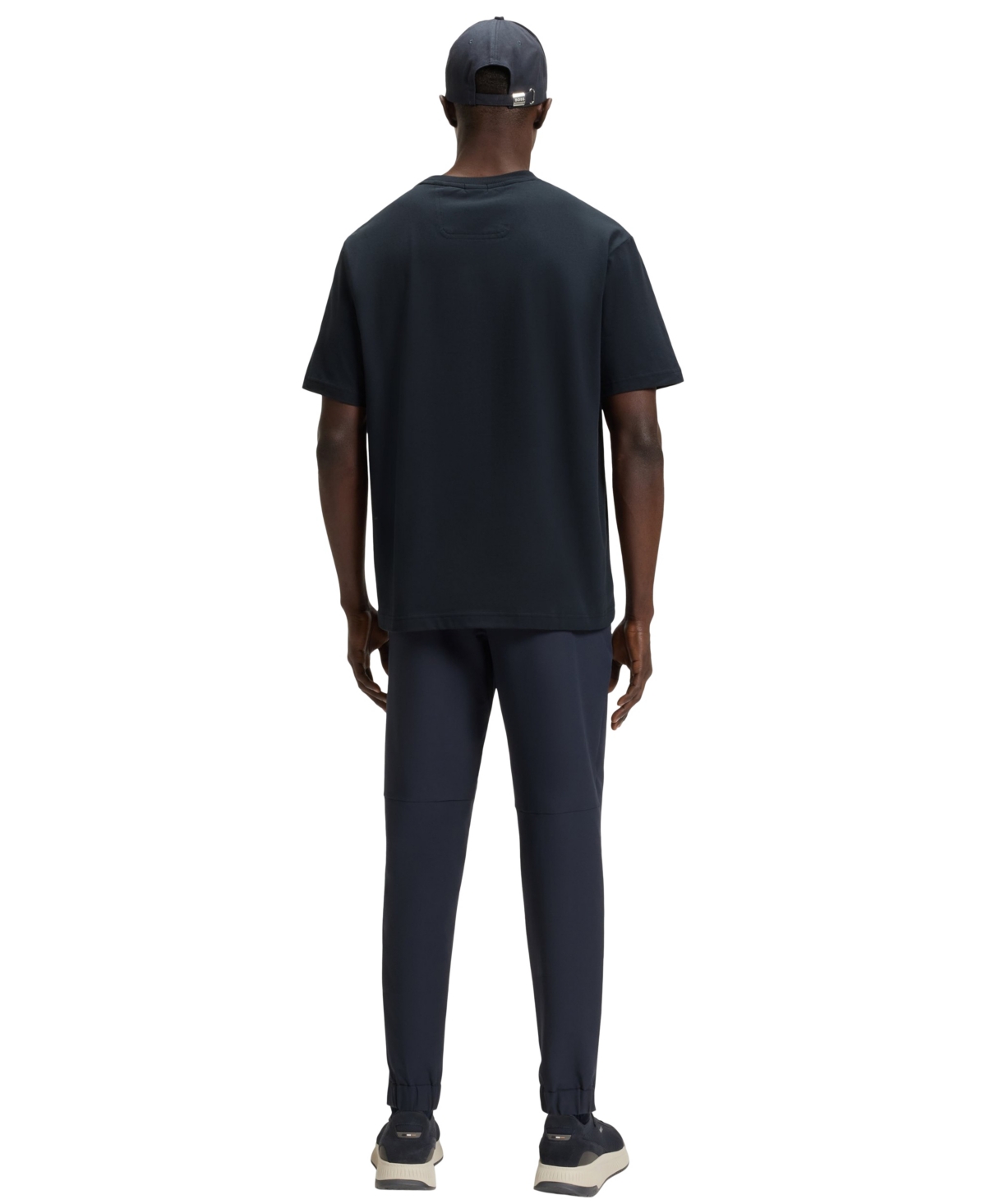 Hugo Boss Boss By  Men's Double B Monogram Regular-fit T-shirt In Blue