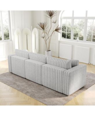 106" Light Gray Modular Sofa - Comfortable, Modern Design