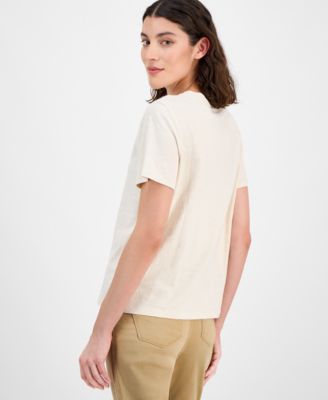 Women's Embroidered Cutout Top