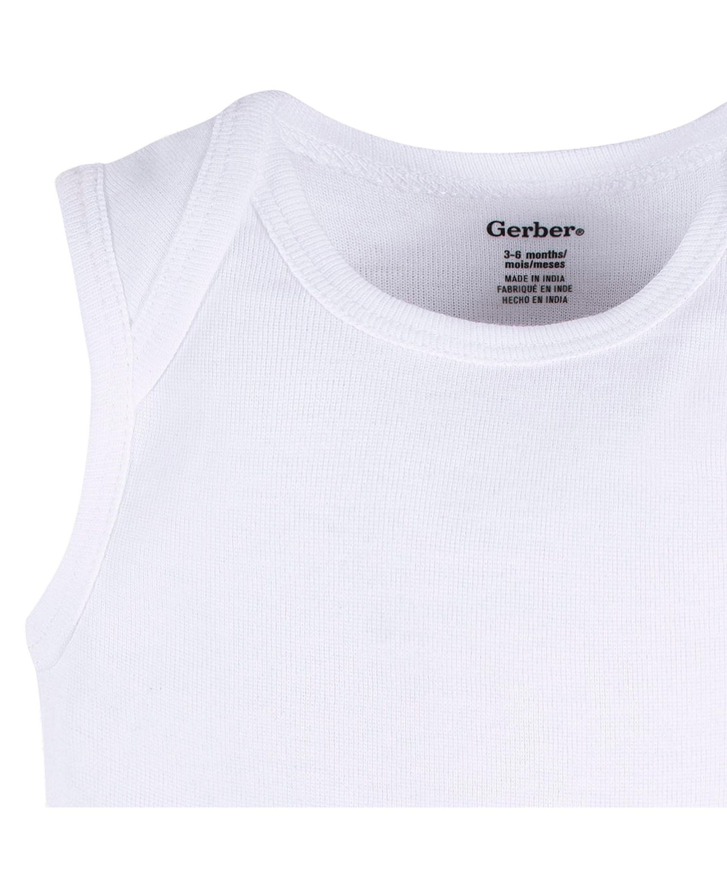 Baby Boys or Baby Girls White Sleeveless Onesies Bodysuits, 5-Pack