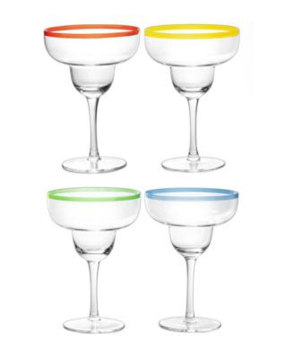 Classic Handblown Margarita Glasses, Set of 4