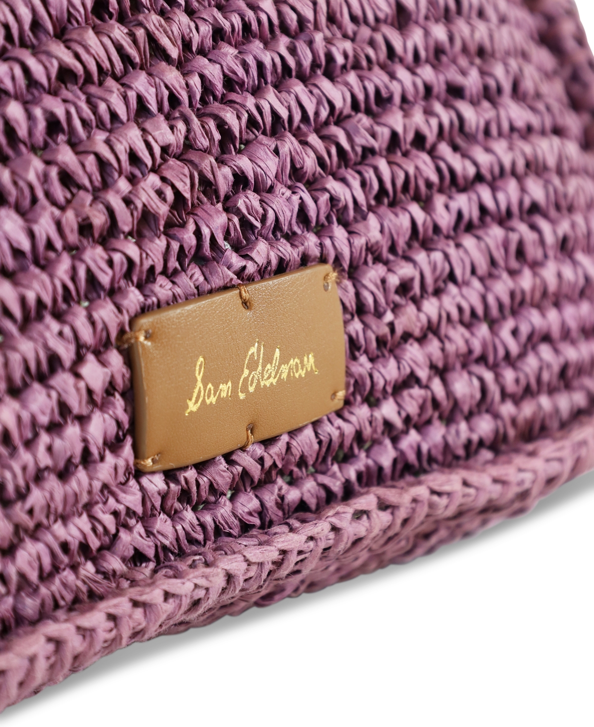 Sam Edelman Phoebe Small Raffia Shoulder Flap Shoulder Bag