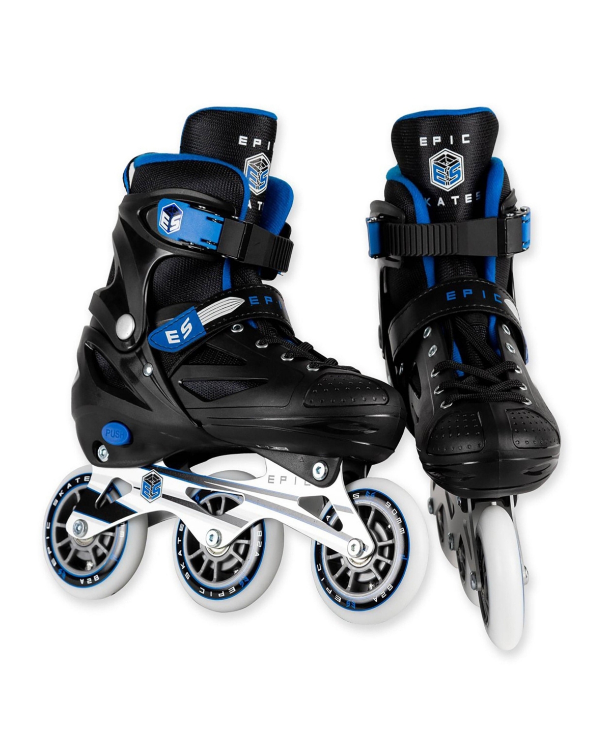 Epic Storm Adjustable 90mm 3-Wheel Bright Led Light Up Inline Speed Skates
