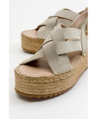 Lontano Suede Leather Platform Sandal (Women)
