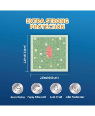 Dog Training Pads with Printed Grass & Fire Hydrant, Odor Eliminating Puppy Pads Premium Dog Pads 22x23 inch, 200ct