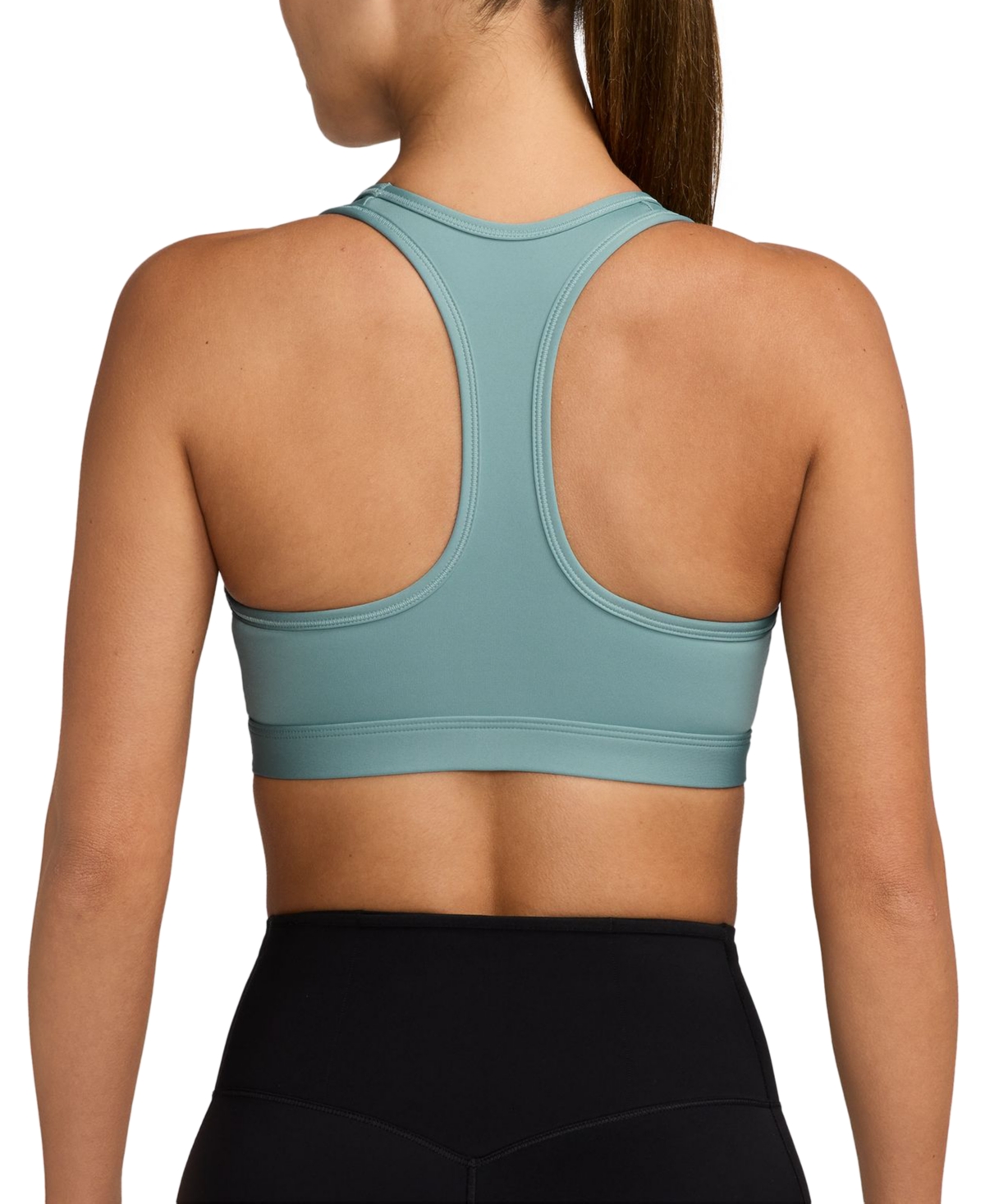 Nike Swoosh Medium Support Bra In Green