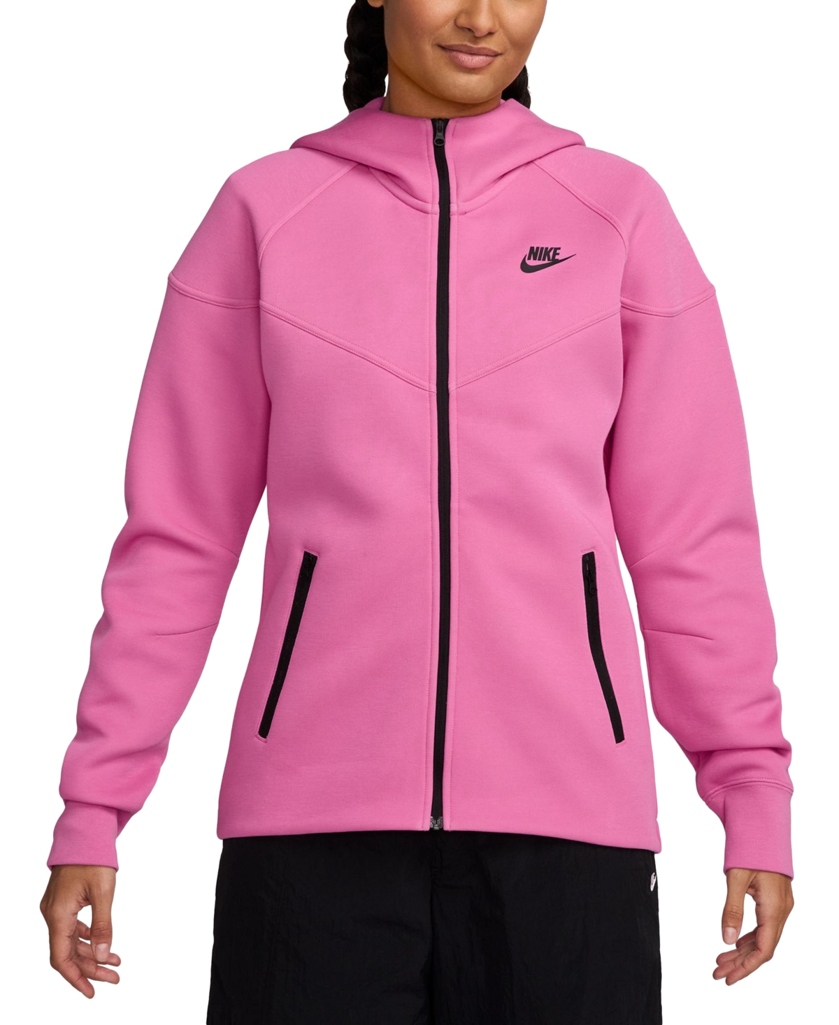 Nike Womens  Nsw Tech Fleece Wr Full-zip Hoodie In Pink