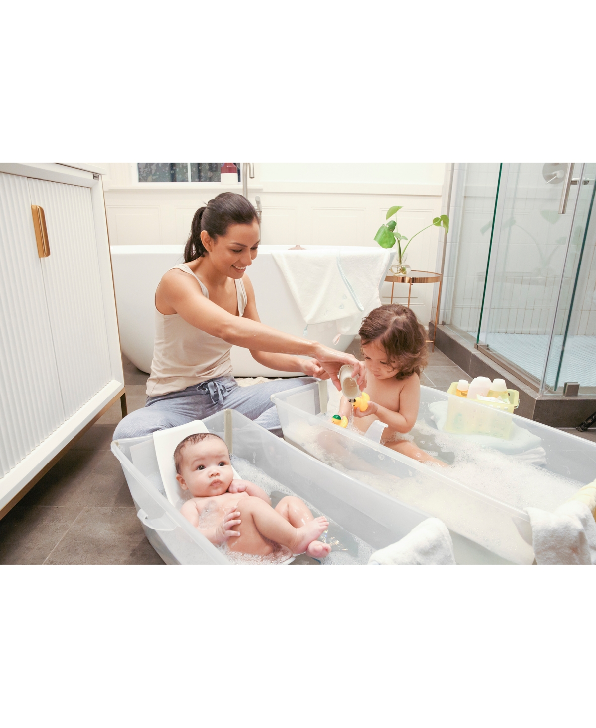 Stokke Baby Flexi Bath Xl Bundle In White