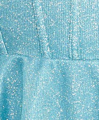 Juniors' Strapless Tiered Shimmer Dress