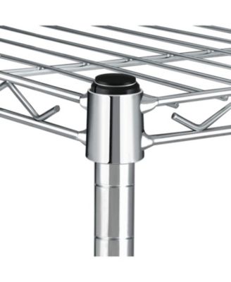 Heught Adjustable Simple Deluxe 4-Tier Heavy Duty Storage Shelving Unit