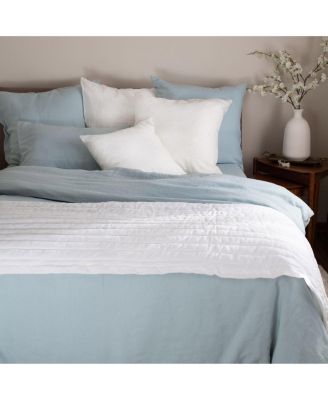 French Linen Channel Stitch Quilt and Sham Set - Twin/Twin XL