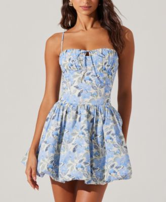 Women's Larissa Bubble-Hem Mini Dress