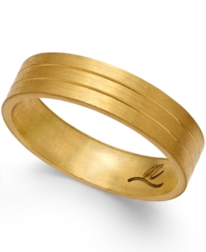 image of Three-Row Wedding Band in 18k Gold