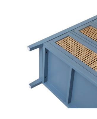 Streamdale 3 Drawer Cabinet,Natural rattan,American Furniture,Suitable for bedroom, living room, study