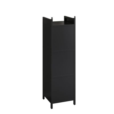 Modern Glass Door Cabinet with Multi-tier Storage (Entryway, Living Room, Bathroom, Dining Room)