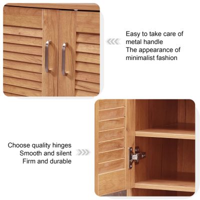 Streamdale Multifunctional Shoe Cabinet with Storage, Bench & Adjustable Shelves for Hallway