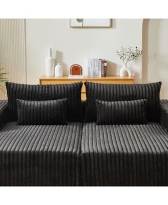  87" Oversized Sectional Chaise, Reclining Sofa Bed