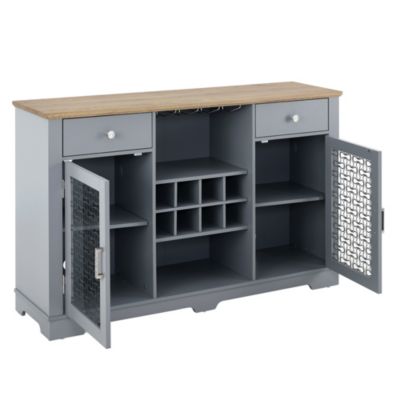  Multi-Purpose Glass Door Storage Cabinet