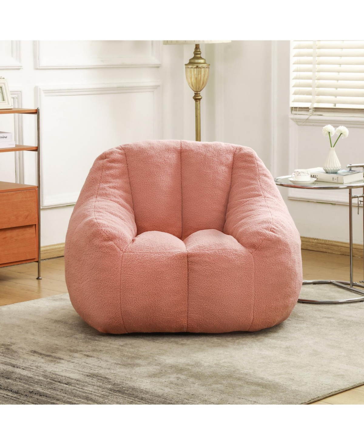 Streamdale Tufted Bean Bag Chair with Memory Foam Filling