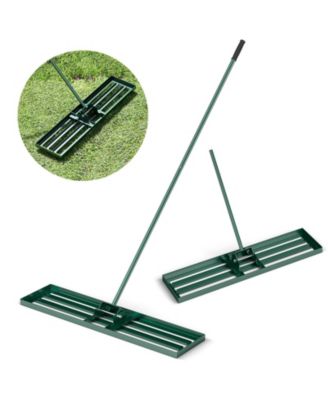 42 x 10 Inch Lawn Leveling Rake with Ergonomic Handle