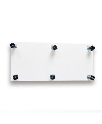 White Tempered Glass wood Cabinet w/ LED, Lock & Wheels