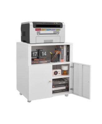 Mobile Printer Stand with File Cabinet