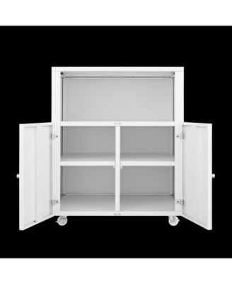 Mobile Printer Stand with File Cabinet
