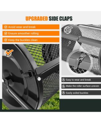 Upgrade Side Latches and U-shape Handle 24-Inch Peat Moss Spreader