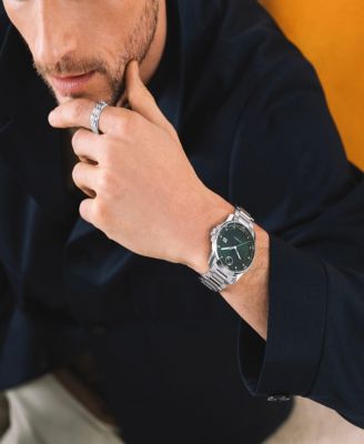 Men's Bold Verso Swiss Automatic Stainless-Steel Watch, 41mm