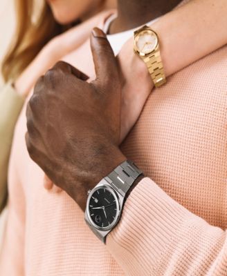 Women's Bold Quest Swiss Quartz Ionic Plated Light Rose Gold Steel Watch, 28mm