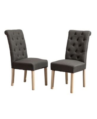 Streamdale 7-piece Dining Set, Turned-Leg Dining Table with 6 Tufted Chairs