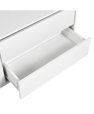 Modern TV Stand with Fluted Glass Sliding Door, Media Console with Storage and LED Backlight (White)