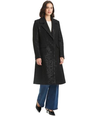 Women's Embellished Single-Breasted Coat