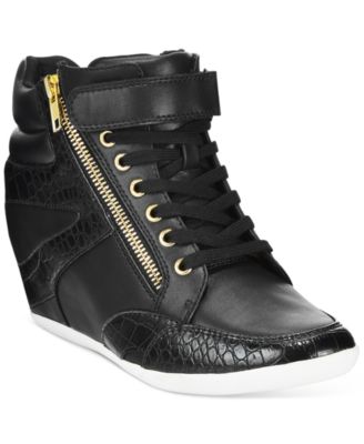 Thalia Sodi - Azar High-Top Wedge Sneakers