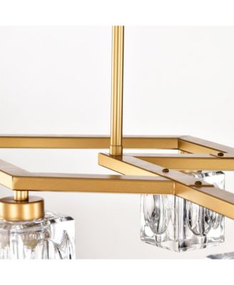 8-Light Crystal Chandelier with Matte Gold Finish, Ideal for Dining Rooms and Various Other Spaces
