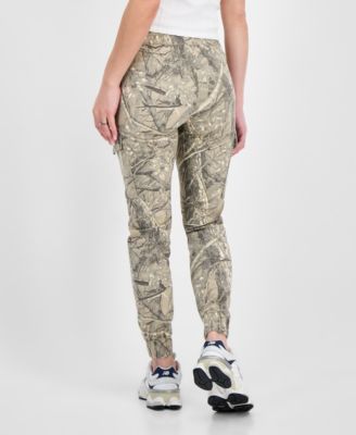 Juniors' Camo Print Jogger Pants
