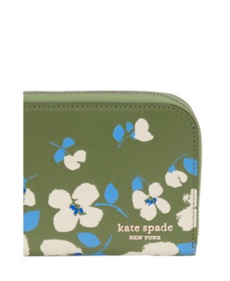 Devin Painterly Bouquet Zip Around Continental Wallet
