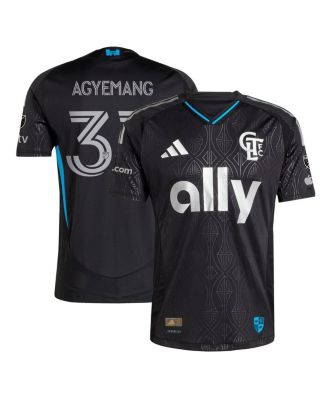 adidas - Men's Patrick Agyemang Black Charlotte FC 2025 Fortress Kit Authentic Player Jersey