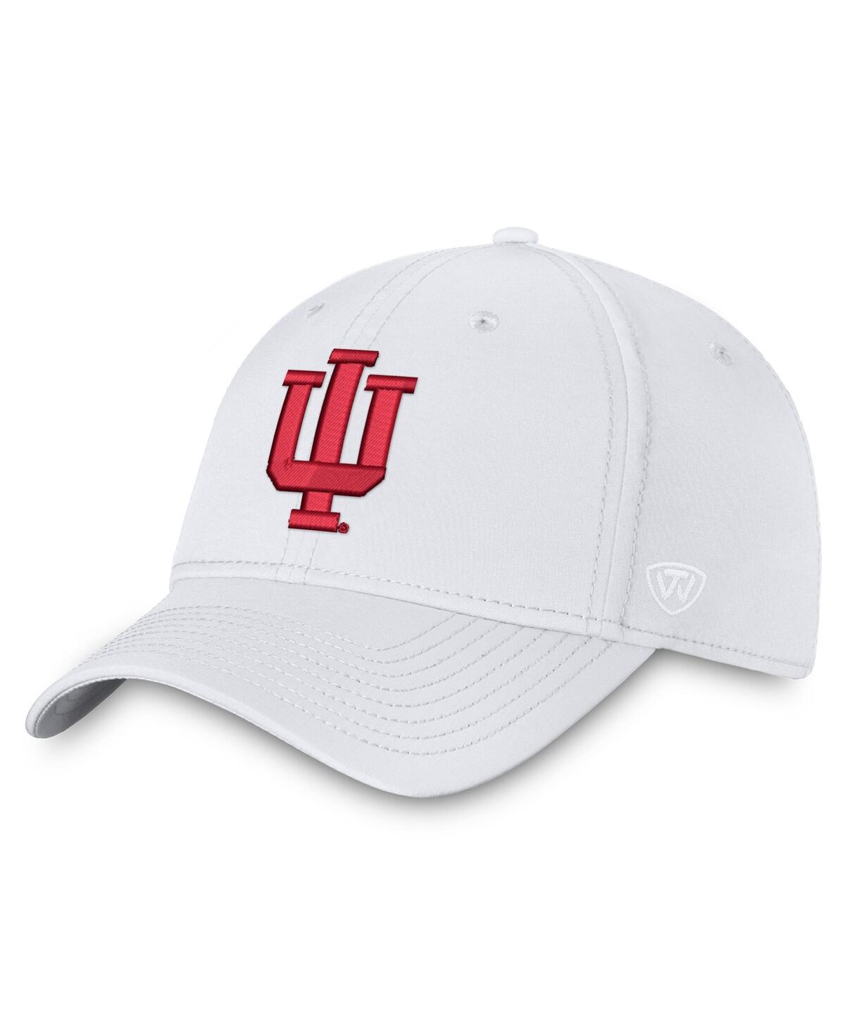 Top Of The World Men'sâ White Indiana Hoosiers Reflex Performance Flex Hat