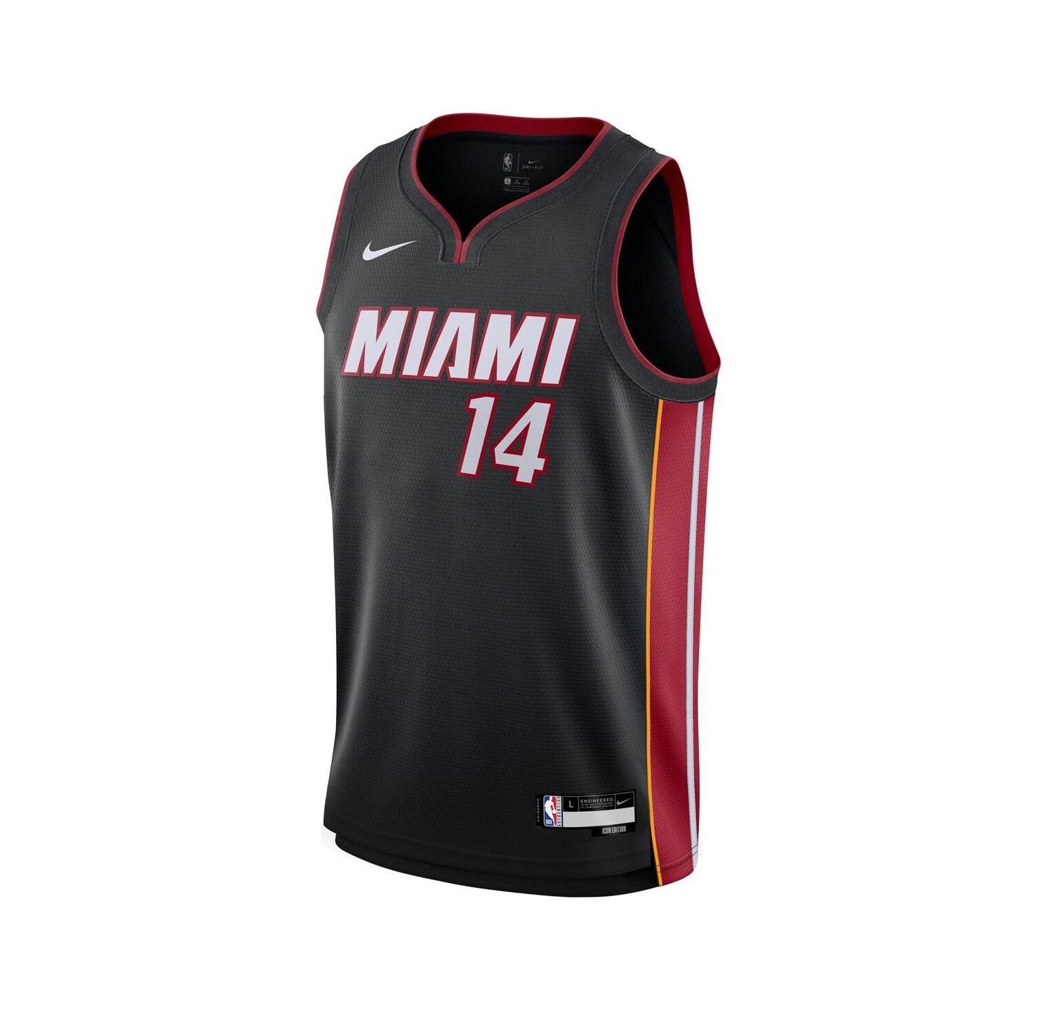 Big Boys and Girls Tyler Herro Black Miami Heat Swingman Jersey - Icon Edition