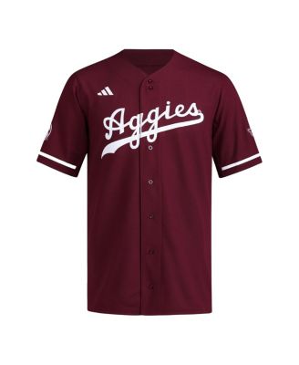 Men's Maroon Texas A&M Aggies Reversible Retro Full-Button Baseball Jersey