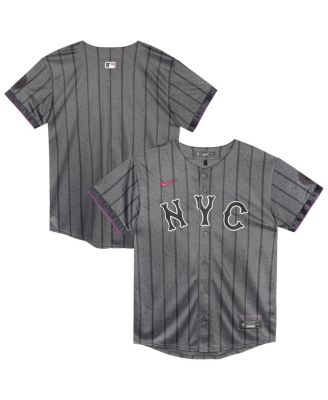 Nike - Preschool&nbsp;Gray New York Mets City Connect Jersey