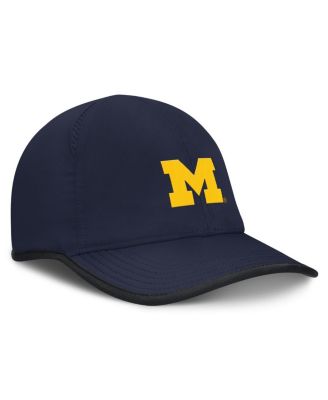 Men's Navy Michigan Wolverines Featherlight Club Adjustable Hat