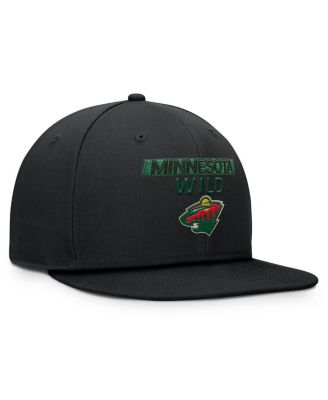 Men's Black Minnesota Wild Authentic Pro Prime Snapback Hat