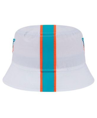 Men's White Miami Dolphins Helmet Bucket Hat